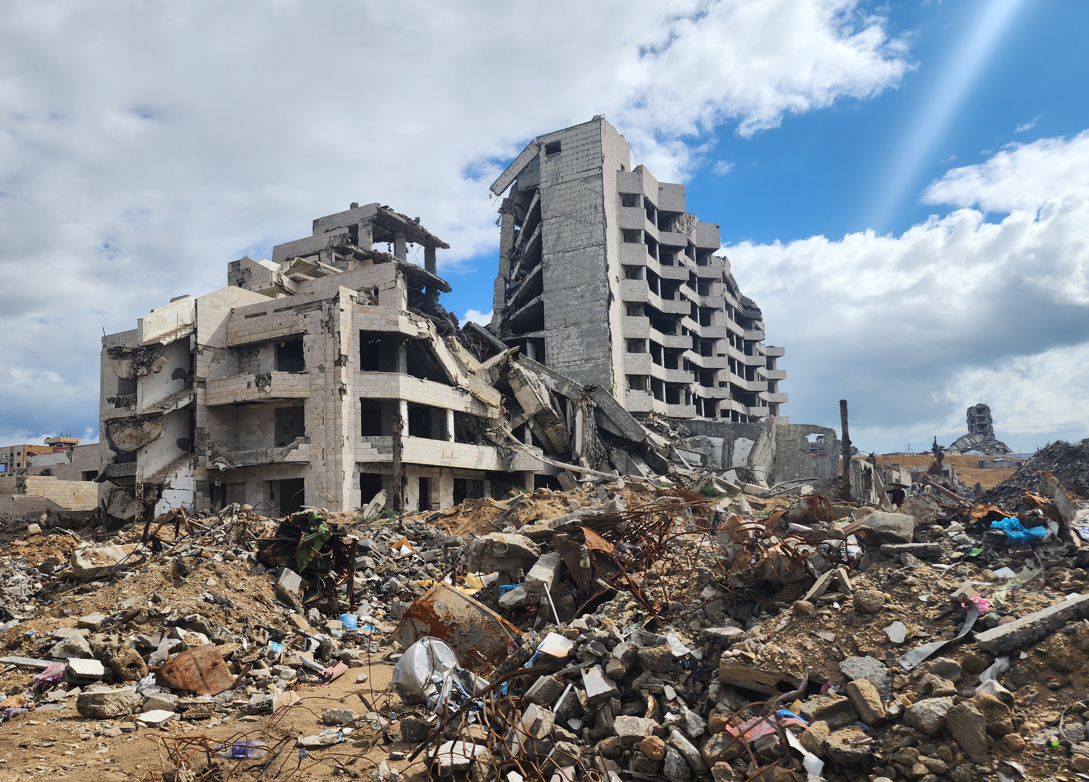 Destruction Gaza city
