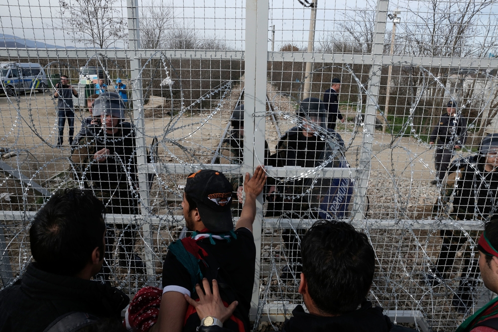 Des réfugiés coincés dans les Balkans en février 2016