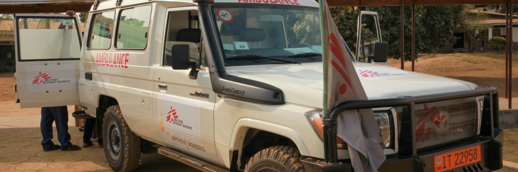 Une ambulance de MSF à Mamfe dans le sud-ouest du Cameroun.